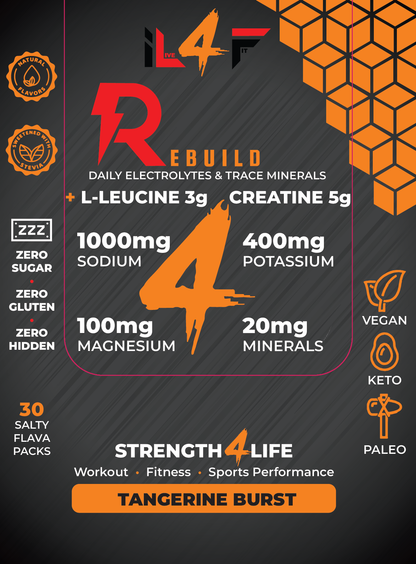 Rebuild Daily Electrolytes and Trace Minerals with Added Creatine and L-Leucine